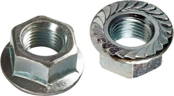 Monroe Engineering Products - M10x1.50 Grade 8 Steel Hex Flange Lock Nut - Zinc-Plated Finish - A1 Tooling