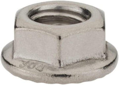 Monroe Engineering Products - 3/8-16 304 Steel Hex Flange Lock Nut - 9/16" Width Across Flats, 3/8" High - A1 Tooling