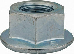 Monroe Engineering Products - M16x2.00 Grade 8 Steel Hex Flange Lock Nut - 16mm High, Zinc-Plated Finish - A1 Tooling