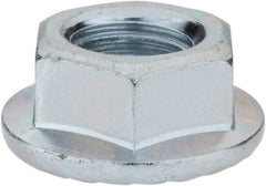 Monroe Engineering Products - 1/2-13 Grade 8 Steel Hex Flange Lock Nut - 3/4" Width Across Flats, 1/2" High, Zinc-Plated Finish - A1 Tooling