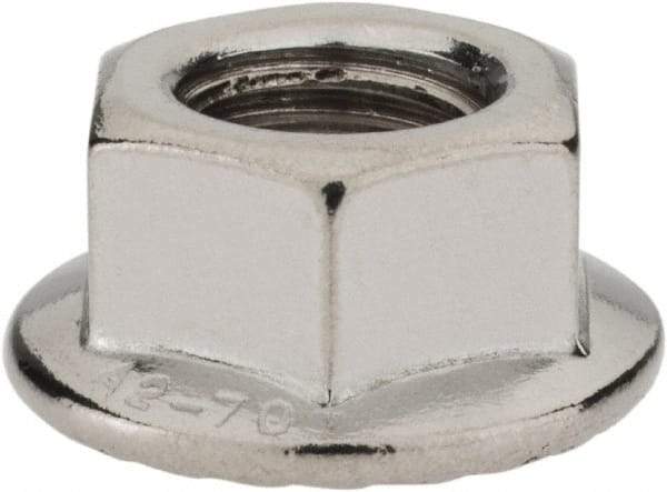 Monroe Engineering Products - M12x1.75 304 Steel Hex Flange Lock Nut - 12mm High - A1 Tooling