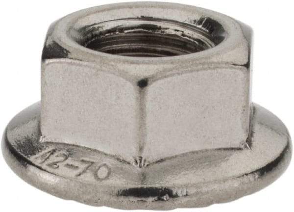 Monroe Engineering Products - M10x1.50 304 Steel Hex Flange Lock Nut - 10mm High - A1 Tooling