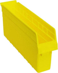 Quantum Storage - 17-7/8" Deep, Yellow Polypropylene Hopper Shelf Bin - 8" High x 4-3/8" Wide x 17-7/8" Long - A1 Tooling