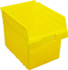 Quantum Storage - 11-5/8" Deep, Yellow Polypropylene Hopper Shelf Bin - 8" High x 8-3/8" Wide x 11-5/8" Long - A1 Tooling