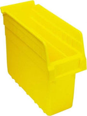 Quantum Storage - 11-5/8" Deep, Yellow Polypropylene Hopper Shelf Bin - 8" High x 4-3/8" Wide x 11-5/8" Long - A1 Tooling