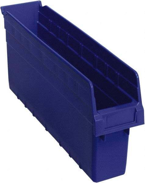 Quantum Storage - 17-7/8" Deep, Blue Polypropylene Hopper Shelf Bin - 8" High x 4-3/8" Wide x 17-7/8" Long - A1 Tooling