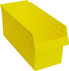 Quantum Storage - 17-7/8" Deep, Yellow Polypropylene Hopper Shelf Bin - 8" High x 8-3/8" Wide x 17-7/8" Long - A1 Tooling