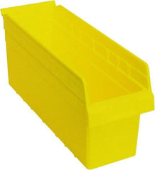 Quantum Storage - 17-7/8" Deep, Yellow Polypropylene Hopper Shelf Bin - 8" High x 6-5/8" Wide x 17-7/8" Long - A1 Tooling