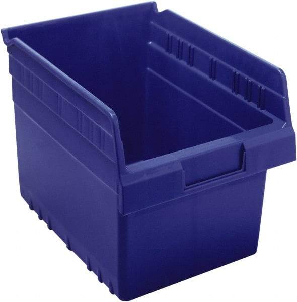 Quantum Storage - 11-5/8" Deep, Blue Polypropylene Hopper Shelf Bin - 8" High x 8-3/8" Wide x 11-5/8" Long - A1 Tooling