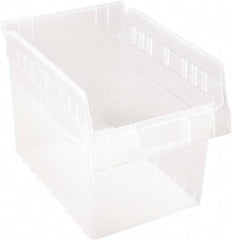 Quantum Storage - 11-5/8" Deep, Clear Polypropylene Hopper Shelf Bin - 8" High x 8-3/8" Wide x 11-5/8" Long - A1 Tooling