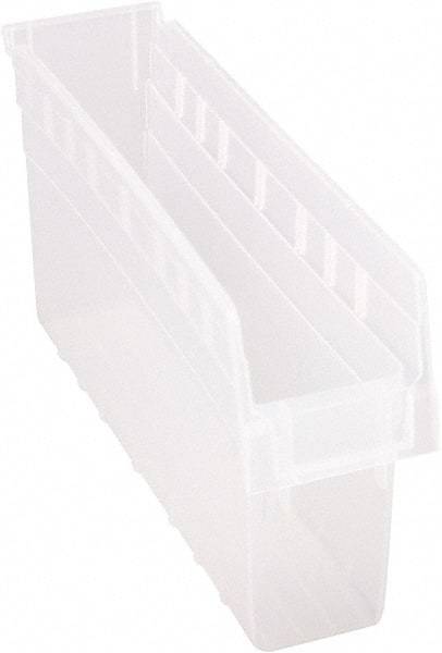 Quantum Storage - 17-7/8" Deep, Clear Polypropylene Hopper Shelf Bin - 8" High x 4-3/8" Wide x 17-7/8" Long - A1 Tooling