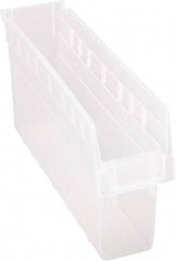 Quantum Storage - 17-7/8" Deep, Clear Polypropylene Hopper Shelf Bin - 8" High x 4-3/8" Wide x 17-7/8" Long - A1 Tooling