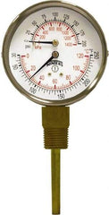 Winters - 3" Dial, 1/2 Thread, 0-200 Scale Range, Pressure Gauge - Lower Connection Mount, Accurate to 0.03% of Scale - A1 Tooling