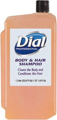 Dial - 1 L Bottle Peach Hair & Body Wash - Clear Amber - A1 Tooling