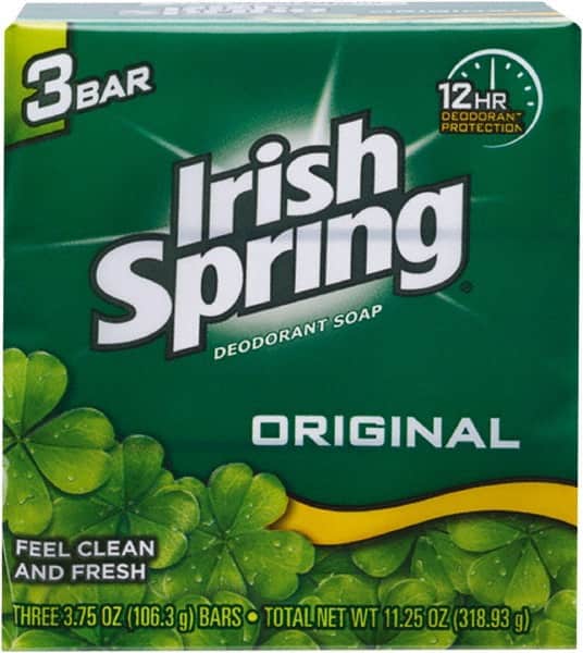 Irish Spring - 3.75 oz Box Bar Soap - Green, Original Scent - A1 Tooling