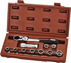 Paramount - 11 Piece 3/4" Drive Deep Well Socket Set - 12 Points, 3/8" to 3/4" Range, Inch Measurement Standard - A1 Tooling