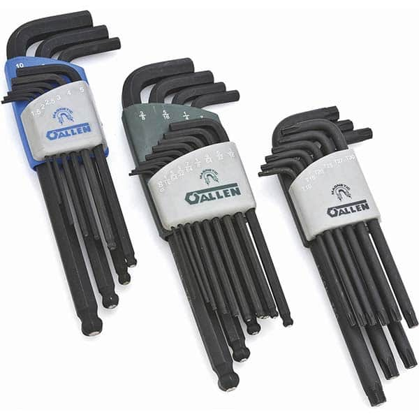 Allen - Hex Key Sets Tool Type: Hex Key Handle Type: L-Key Long & Short Arm - A1 Tooling