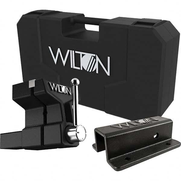 Wilton - 6" Jaw Width x 5-3/4" Jaw Opening, 5" Throat Depth, Bench & Pipe Combination Vise - A1 Tooling