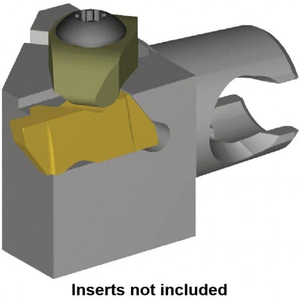 Kennametal - Insert Style NG 3R, 30mm Head Length, Right Hand Cut, External Modular Threading Cutting Unit Head - System Size KM20, 12.5mm Center to Cutting Edge, Series Top Notch - A1 Tooling