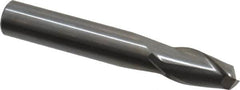 Onsrud - 3/8" Cutting Diam x 5/8" Length of Cut, 2 Flute, Upcut Spiral Router Bit - Uncoated, Right Hand Cut, Solid Carbide, 2-1/2" OAL x 3/8" Shank Diam, Bottom-Surfacing, 30° Helix Angle - A1 Tooling