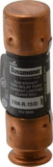 Cooper Bussmann - 125 VDC, 250 VAC, 15 Amp, Time Delay General Purpose Fuse - Fuse Holder Mount, 50.8mm OAL, 20 at DC, 200 (RMS) kA Rating, 14.3mm Diam - A1 Tooling