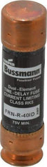 Cooper Bussmann - 125 VDC, 250 VAC, 40 Amp, Time Delay General Purpose Fuse - Fuse Holder Mount, 76.2mm OAL, 20 at DC, 200 (RMS) kA Rating, 20.6mm Diam - A1 Tooling