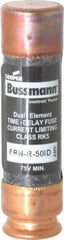 Cooper Bussmann - 125 VDC, 250 VAC, 50 Amp, Time Delay General Purpose Fuse - Fuse Holder Mount, 76.2mm OAL, 20 at DC, 200 (RMS) kA Rating, 20.6mm Diam - A1 Tooling