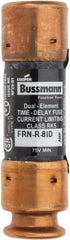 Cooper Bussmann - 125 VDC, 250 VAC, 8 Amp, Time Delay General Purpose Fuse - Fuse Holder Mount, 50.8mm OAL, 20 at DC, 200 (RMS) kA Rating, 14.3mm Diam - A1 Tooling