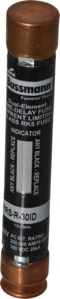 Cooper Bussmann - 300 VDC, 600 VAC, 30 Amp, Time Delay General Purpose Fuse - Fuse Holder Mount, 127mm OAL, 20 at DC, 200 (RMS) kA Rating, 20.6mm Diam - A1 Tooling