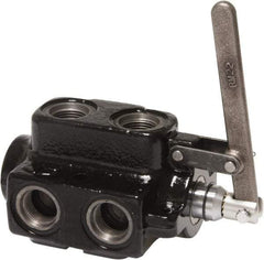 Parker - 25 GPM 3/4 Inlet Cast Iron Hydraulic Control Valve - 1-1/16 - 12 Thread, 3,000 psi, 4.38" Wide x 8-1/2" Long - A1 Tooling