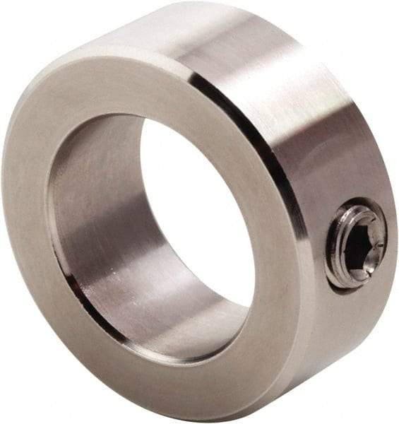 Climax Metal Products - 3/32" Bore, Stainless Steel, Set Screw Shaft Collar - 3/8" Outside Diam, 3/16" Wide - A1 Tooling