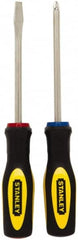 Stanley - 2 Piece Slotted & Phillips Screwdriver Set - Blade Sizes: Width 1/4, Bit Sizes: Philips #2 - A1 Tooling