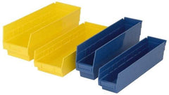 Quantum Storage - 50 Lb. Load Capacity, 23-5/8" Deep, Red Polypropylene Hopper Shelf Bin - 6" High x 6-5/8" Wide x 23-5/8" Long - A1 Tooling