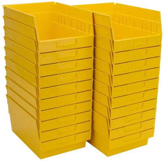 Quantum Storage - 50 Lb. Load Capacity, 11-5/8" Deep, Yellow Polypropylene Hopper Shelf Bin - 6" High x 8-3/8" Wide x 11-5/8" Long - A1 Tooling