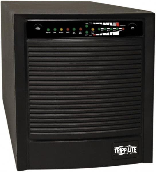 Tripp-Lite - 20 Amp, 3,000 VA, Tower Mount Online Backup Uninterruptible Power Supply - Backup 5 min with Full Load & 14.2 min with Half Load, 120 VAC Input & Output, 2,400 Watt Output, 1 Phases, 9 Outlets - A1 Tooling