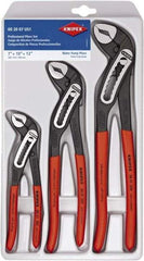 Knipex - 3 Piece Pipe Wrench & Water Pump Plier Set - Comes in Plastic Deep-Drawn Packaging - A1 Tooling