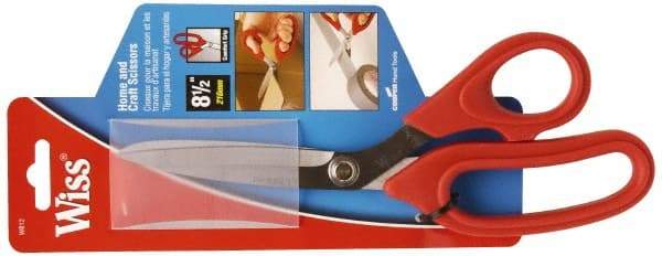 Wiss - 3-1/2" LOC, 8-1/2" OAL Stainless Steel Standard Shears - Straight Handle, For General Purpose Use - A1 Tooling