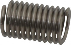 Recoil - 5/16-18 UNC, 0.781" OAL, Free Running Helical Insert - 11-7/8 Free Coils, Tanged, Stainless Steel, Bright Finish, 2-1/2D Insert Length - Exact Industrial Supply