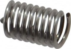 Recoil - #4-40 UNC, 0.28" OAL, Free Running Helical Insert - 8-7/8 Free Coils, Tanged, Stainless Steel, Bright Finish, 2-1/2D Insert Length - A1 Tooling