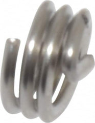 Recoil - #10-24 UNC, 0.19" OAL, Free Running Helical Insert - 2-7/8 Free Coils, Tanged, Stainless Steel, Bright Finish, 1D Insert Length - Exact Industrial Supply