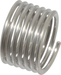 Recoil - 3/8-24 UNF, 3/8" OAL, Free Running Helical Insert - 6-7/8 Free Coils, Tanged, Stainless Steel, Bright Finish, 1D Insert Length - Exact Industrial Supply