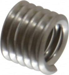 Recoil - 1/4-20 UNC, 3/8" OAL, Free Running Helical Insert - 5-3/4 Free Coils, Tanged, Stainless Steel, 1-1/2D Insert Length - A1 Tooling