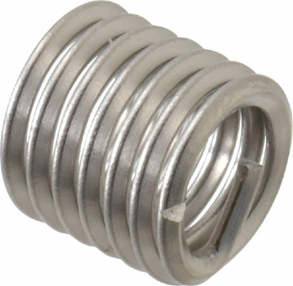 Recoil - 5/16-18 Metric Coarse, 0.469" OAL, Free Running Helical Insert - 6-5/8 Free Coils, Tanged, Stainless Steel, 1-1/2D Insert Length - A1 Tooling