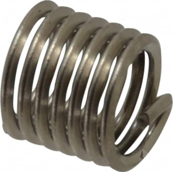 Recoil - #10-32 UNC, 0.285" OAL, Free Running Helical Insert - 5 Free Coils, Tanged, Stainless Steel, 1-1/2D Insert Length - A1 Tooling