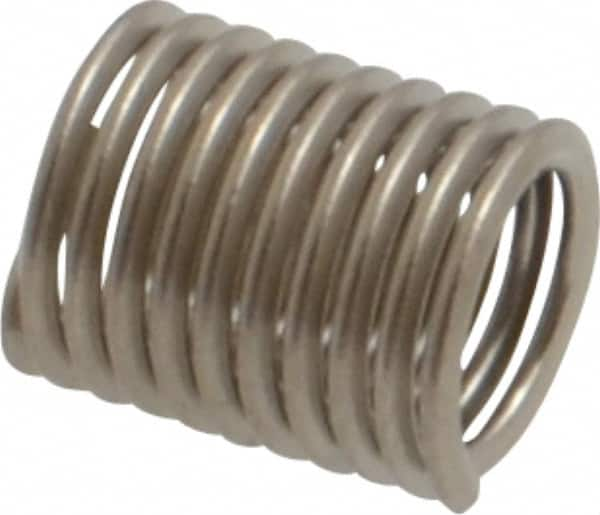 Recoil - #10-32 UNF, 0.38" OAL, Free Running Helical Insert - 7-1/8 Free Coils, Tanged, Stainless Steel, 2D Insert Length - A1 Tooling