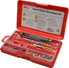 Recoil - 36 Inserts, 5/16-18, 5/16-18 UNC, Thread Repair Kit - 0.469" Insert Length - Exact Industrial Supply