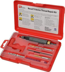 Recoil - 36 Inserts, #10-32, #10-32 UNF, Thread Repair Kit - 0.285" Insert Length - Exact Industrial Supply