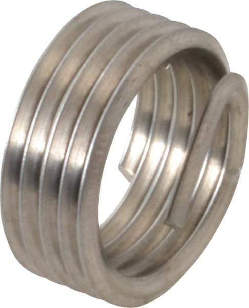 Recoil - 1/4-18 NPT, 0.394" OAL, Free Running Helical Insert - 5 Free Coils, Tanged, Stainless Steel, 1-1/2D Insert Length - A1 Tooling