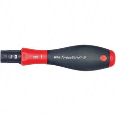 Wiha - 1 Piece, 0.4 to 1 N/m, Adjustable Torque Limiting Screwdriver - 1/4" Drive - A1 Tooling