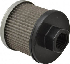 Flow Ezy Filters - 60 Mesh, 19 LPM, 5 GPM, 3.2" Diam, Female Suction Strainer without Bypass - 3/4 Port NPT, 3-1/2" Long - A1 Tooling